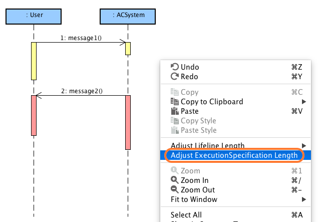 Adjust lifeline and ExecutionSpecification length in UML ...